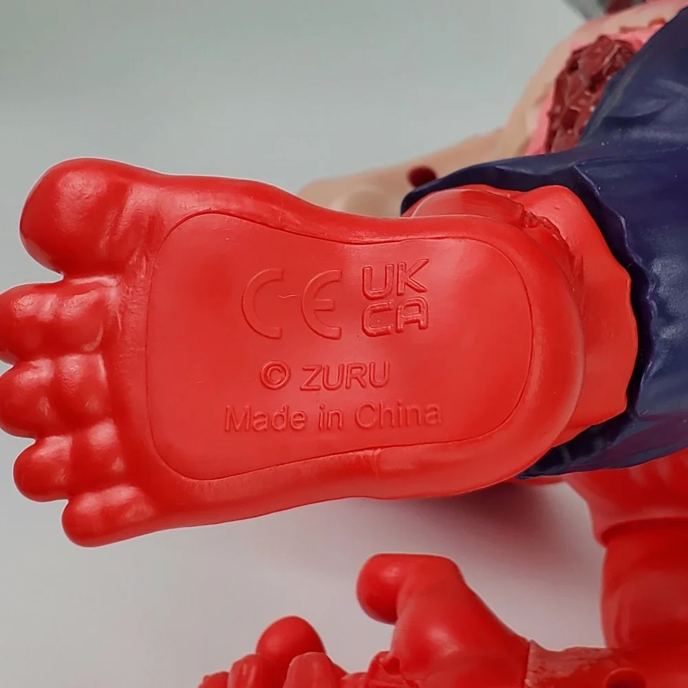 ZURU Smashers Mega Horror Surprise Red‎ T-Rex Dinosaur Action Figure Hammer